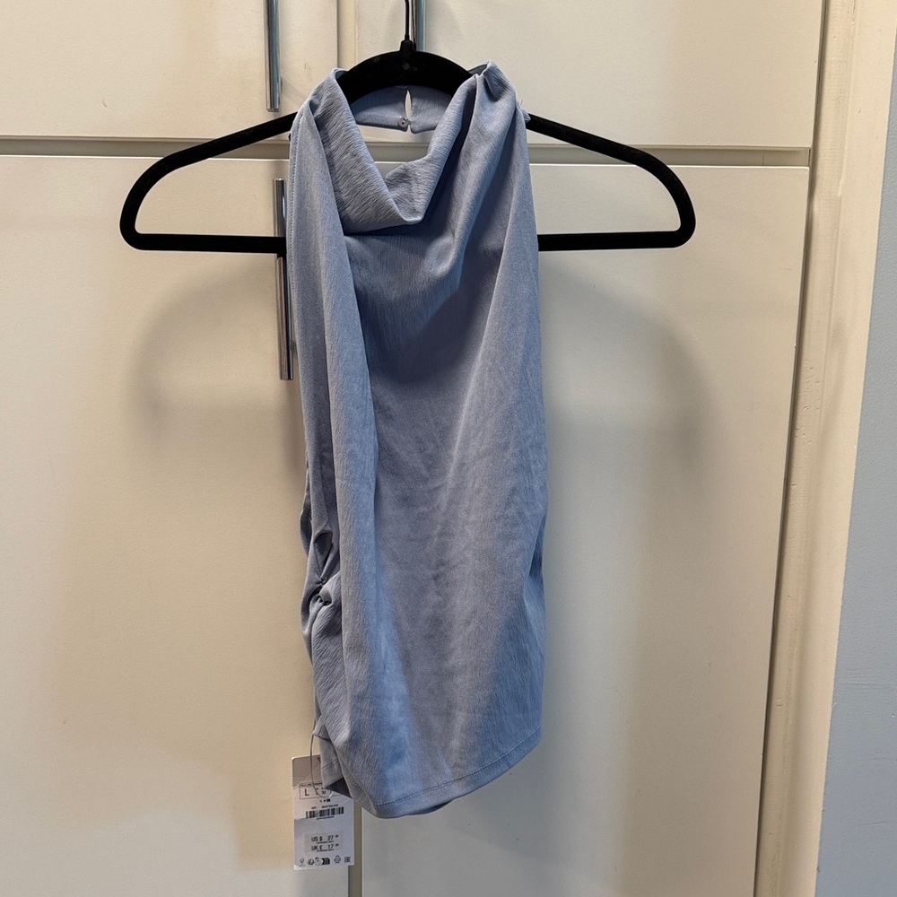 Zara Light Blue Sleeveless Tank Top